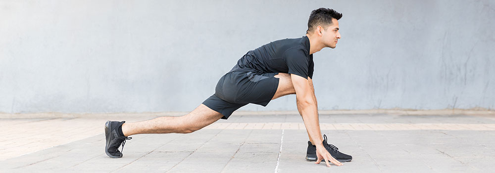 Woman doing yoga workout